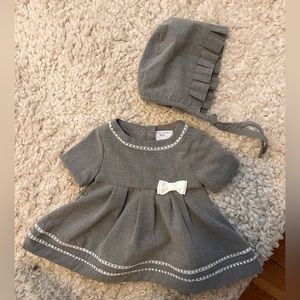 Tahari Baby dress with bonnet